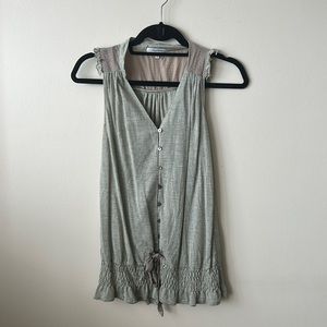 silk tie tank - m